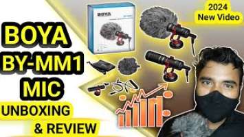 BOYA BYMM1 MIC UNBOXING IN 2024|BEST MIC FOR YOUTUBE|REVIEW|AUDIO TESTING||NOISE CANCELATION