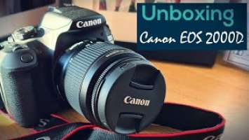 Unboxing Canon EOS 2000D SLR