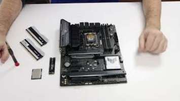 ASUS TUF Gaming Z790-PLUS WIFI unboxing & installing CPU, RAM and M.2 SSD