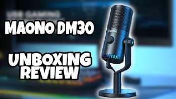 Maono DM30 Usb Condenser Microphone Unboxing and Review!!