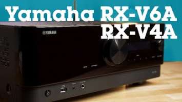 Yamaha RX-V4A & RX-V6A home theater receivers with music streaming | Crutchfield