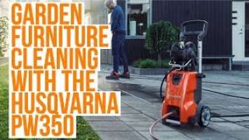 Cleaning Outdoor Furniture with the Husqvarna PW350 Pressure Washer