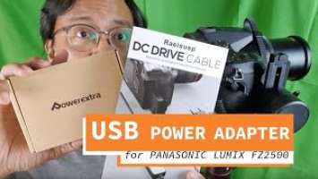 USB External Power Adapter Kit for Panasonic Lumix DMC-FZ2500