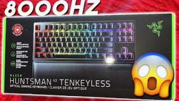 Razer Huntsman v2 TKL 8KHZ Keyboard Review! Does HIGH Polling Rate Matter? (SHOCKING)