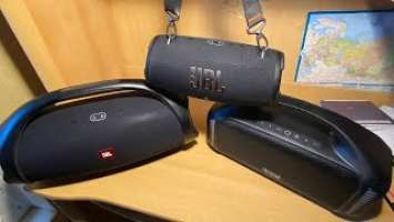Тесты низких частот двух конкурентов: JBL Boombox 2 и Tribit(в пределах 30 тыс. руб)