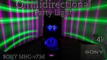 Sony MHC v73d Powerful Home Audio System Live demonstration of lights and sound | Last Release