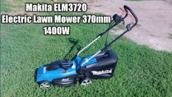 Makita ELM3720 Electric Lawn Mower 370mm 1400W 2in1 Unboxing and Test