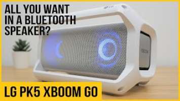 LG XBOOM Go PK5 review | vs PK3, PK7, Anker Motion+, JBL Flip 4 & 2 PK5s in wireless stereo mode!