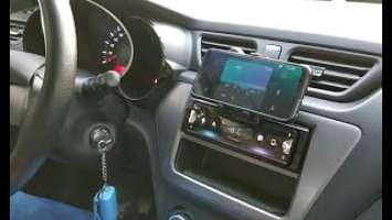 Kia Rio 3/Установил ресивер PIONEER SPH-10BT на Киа Рио 3. (Установка магнитолы 1 дин на Киа Рио 3)