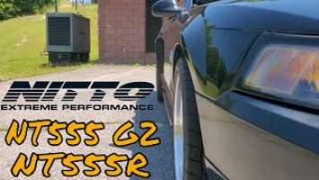 Nitto NT555 G2 & Nitto NT555R Drag Radials Fitment Mustang GT (99-04)