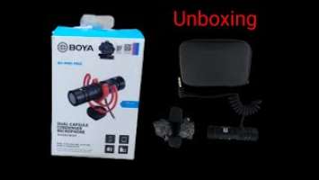 BOYA BY MM1 PRO DUAL CAPSULE CONDENSER MICROPHONE REVIEW or UNBOXING (  )