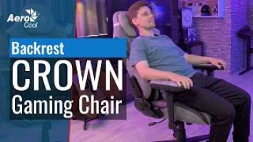 CROWN AeroSuede Gaming Chair - Rocking Mechanism