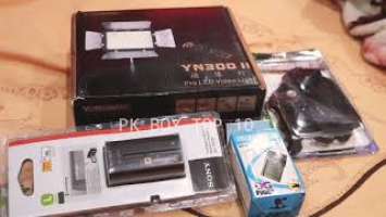 Yongnuo Yn300 ii Led Video light Unboxing urdu hndi ️
