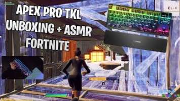 Unboxing The Fastest Keyboard In The World! - Steelseries Apex Pro TKL Fortnite ASMR  + 240 FPS 4K