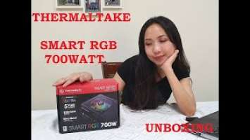 Thermaltake Smart RGB 700 watts unboxing