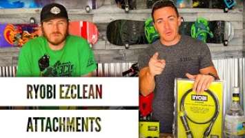 RYOBI  EZCLEAN POWER CLEANING Attachments (Brush, Foamer, Flexible Wand, Squeegee)
