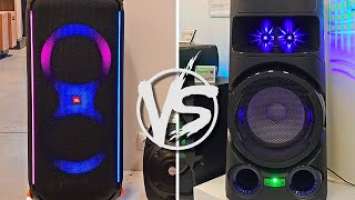 BASS BOOSTED COMPARISON JBL PARTYBOX 710 VS SONY MHC V73D