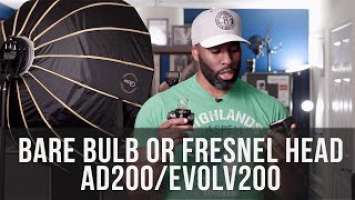 Bare Bulb Or Fresnel Head?! (Godox AD200 | Flashpoint eVOLV200)