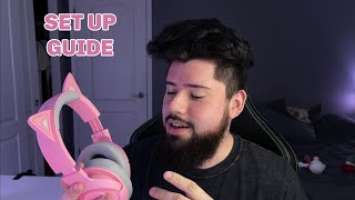 Razer Kraken BT Kitty Edition - Quartz (SET UP GUIDE)