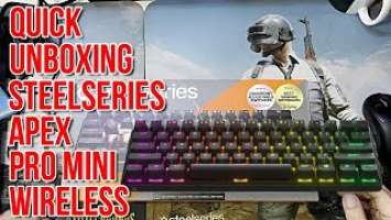 Quick unboxing Steelseries Apex PRO mini wireless | Best gaming keyboard in 2022