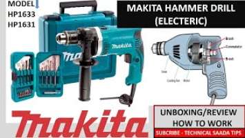 Makita Hammer Drill  HP1630 – 1/2”  Review/How To Working Hammer Drill