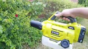 Unboxing RYOBI 18v Cordless Fogger Sprayer  - Setup & First Use