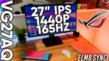 Asus VG27AQ REVIEW! A REAL 1MS MONITOR WITH NO MOTION BLUR (VG27AQL1A Newer Available)