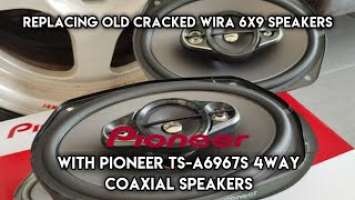 Installing Pioneer TS-A6967S 4-Way Coaxial Speaker on Proton Wira | Pioneer Sound System