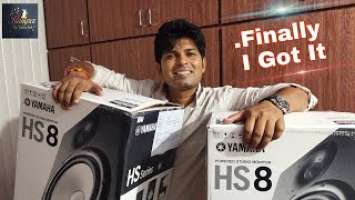 Yamaha HS 8 powered studio monitor unboxing experience