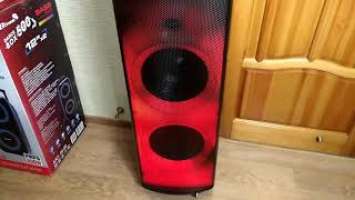 Обзор GZJBL 12-02 с функцией караоке и LED подсветкой от Party Box 1000