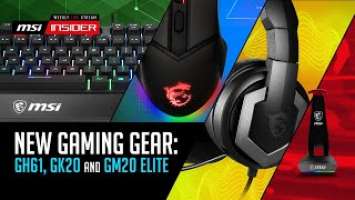 New Gaming Gear: GH61, GK20 and GM20 ELITE