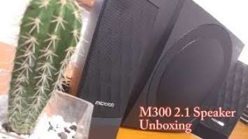 Microlab M300 2.1 multimedia speakers - Unboxing