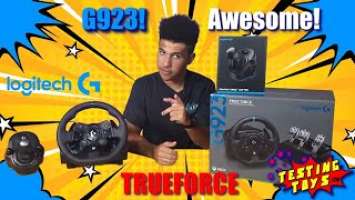 Amazing Force Feedback! Logitech G923 TrueFORCE Steering wheel and DrivingForce shifter
