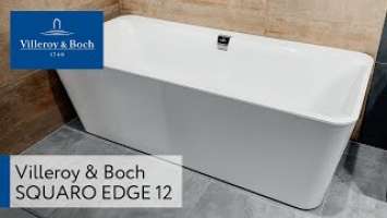 Квариловая ванна Villeroy&Boch Squaro Edge 12 UBQ180SQE7DV-01 Виллерой Бош