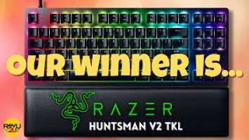 Our Winner of the Razer Huntsman V2 TKL Tenkeyless Gaming Keyboard Is..