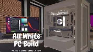 Corsair ICUE 5000X RGB White All White Build!! PC Building Simulator