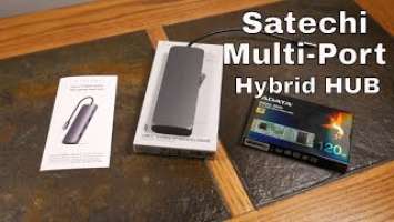 Satechi USB C Hybrid Multiport Adapter:Hub With Storage