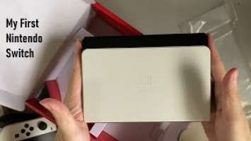 Unboxing My FIRST Nintendo Switch OLED Model  |【开箱乐】我的第一个Nintendo Switch OLED MODEL