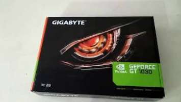 Gigabyte GT 1030 OC Edition Unboxing and Review