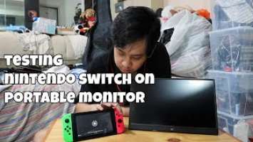 PORTABLE MONITOR VIEWSONIC VA1655 TEST ON NINTENDO SWITCH