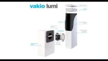 VAKIO LUMI , VAKIO BASE установка рекуператора на стену (приточно вытяжная вентиляция)