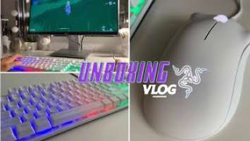  Unboxing  (RAZER deathadder essential + K16 Zyou Lang keyboard) best budget ! Test (demo)