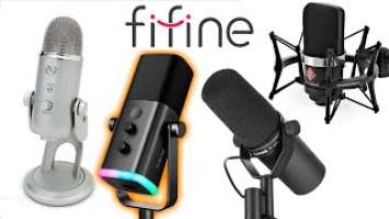 Звучание Fifine Ampligame AM8 VS звучание Shure sm7b, Neumann tlm102, Blue yeti [ЖЕЛЕЗНЫЙ АПДЕЙТ]