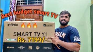Best budget smart Tv on flipkart | uboxing of Infinix32'' Y1 smart tv Rs 7199 with 20w box speaker