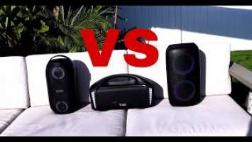 Soundcore Rave Partycast VS Tribit Stormbox Blast VS Ortizan P6 - Best Party Speaker Under $200?