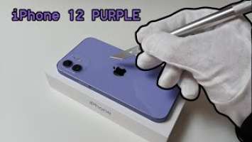 iPhone 12 Purple Unboxing and Camera Test - ASMR