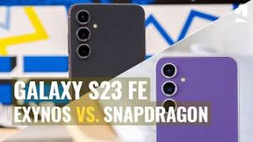 Samsung Galaxy S23 FE: Snapdragon vs. Exynos compared