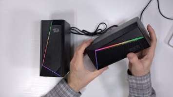 REDRAGON  GS520 Anvil RGB Gaming Speakers Unboxing & Review