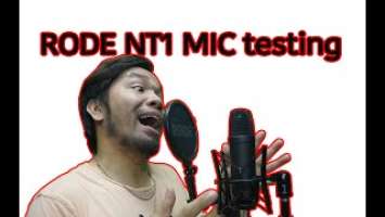 Unboxing and Testing Mic RODE NT1,Scarlett, shure sm58, Behringer and samson