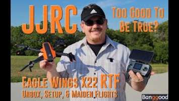 JJRC - Eagle Wings X22 - Unbox, Setup, & Maiden Flights